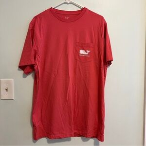 Vineyard Vines Red Short Sleeve Tee Classic Casual